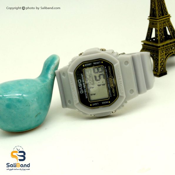 قیمت ساعت بند سیلیکونی ساعت دیجیتال گاسیو مدل 1236 رنگ طوسی بدنه پلاستیک 