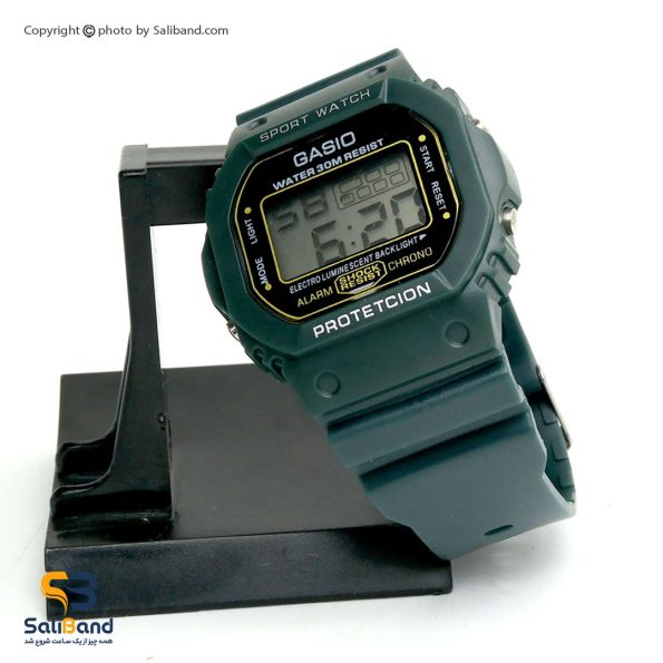 خرید ساعت دیجیتال گاسیو مدل 1236 رنگ سبز تیره