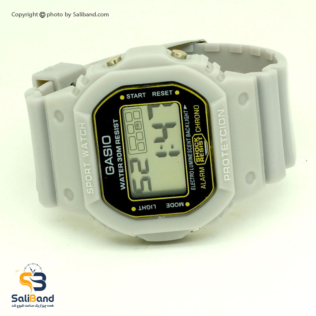 ساعت دیجیتال گاسیو مدل 1236 رنگ طوسی