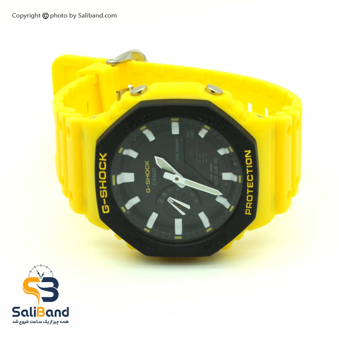خرید ساعت جی شاک های کپی ga2100 زرد (china)